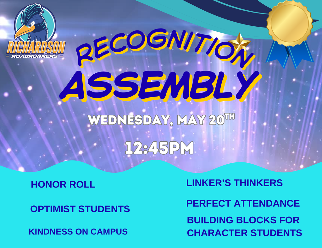 Final Recoognition Assemble Wednesday May 20th @ 12:45