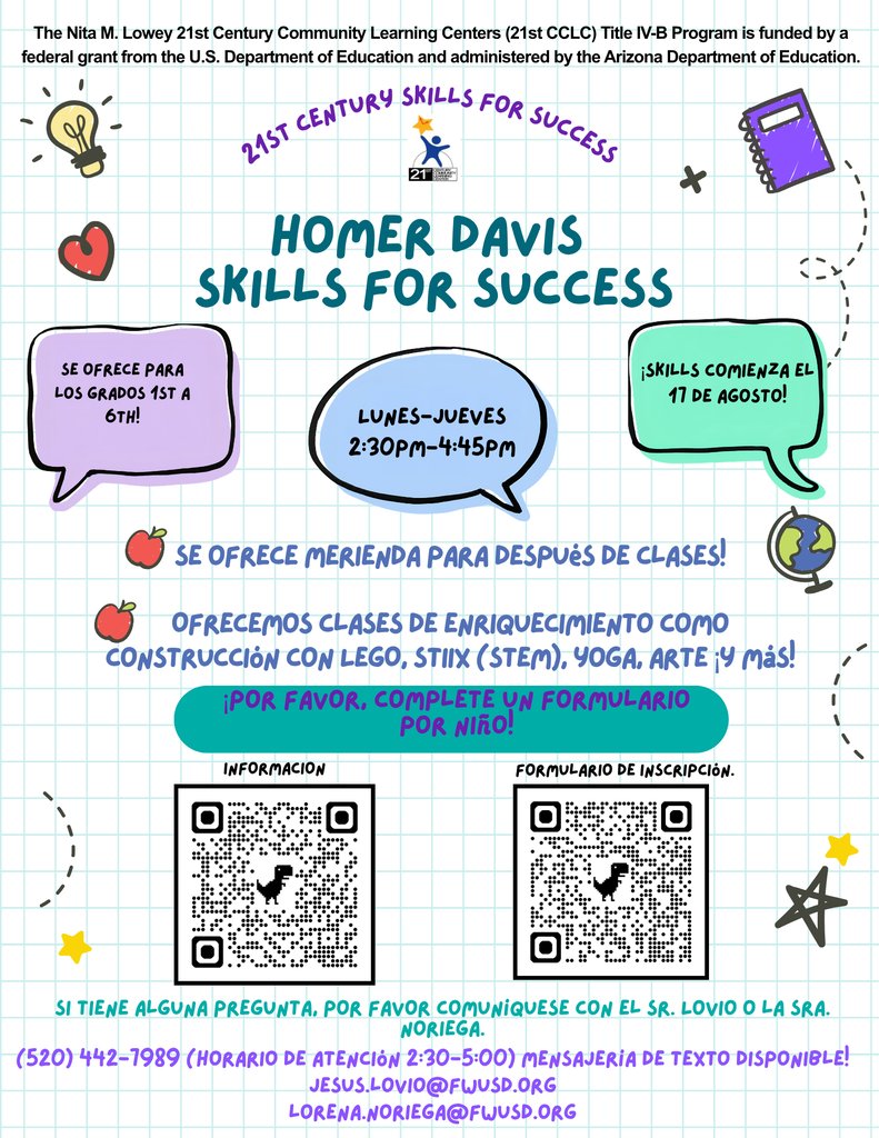 Skills for Success Registration Flyer