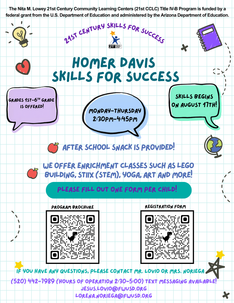 Skills for Success Registration Flyer