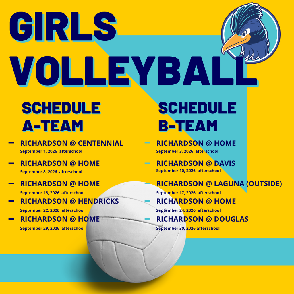 Cirls Volleyball Schedule Quarter 1