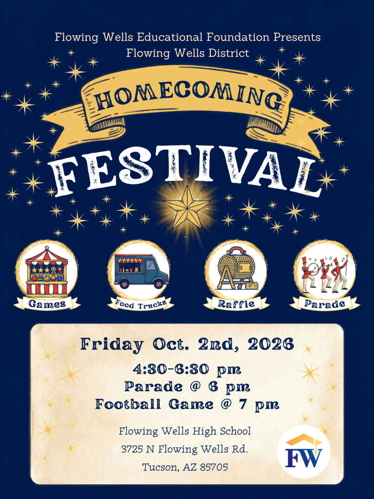 Flyer promoting district Homecoming Festival. 