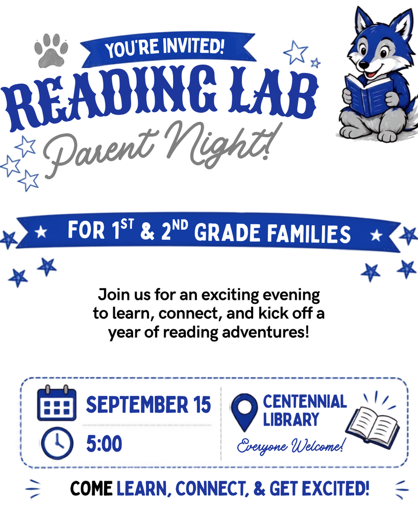 Reading Lab Parent Night Flyer