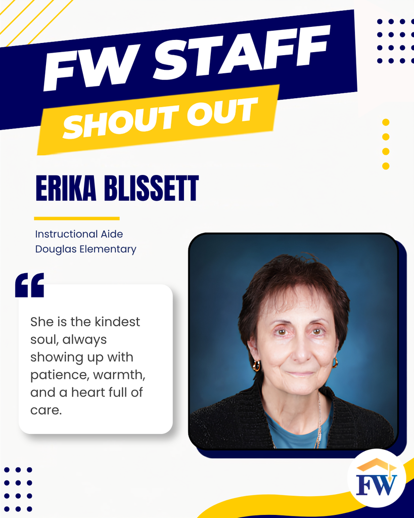 Staff Shout Out - Erika Blissett
