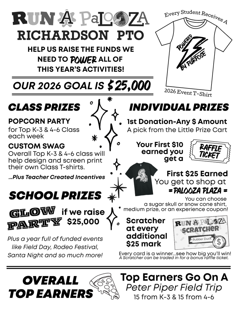 Richardson Run-a-Palooza Fundraiser has begun.