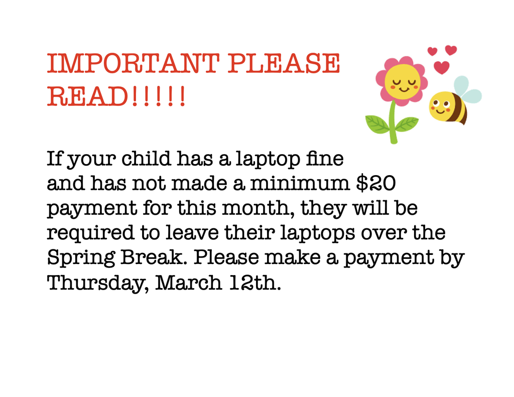 Spring Break Fine Notice