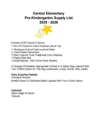 supply lists