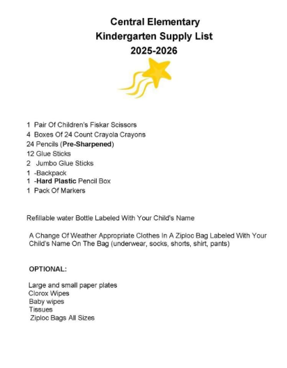 supply lists