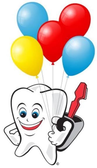tooth with balloons