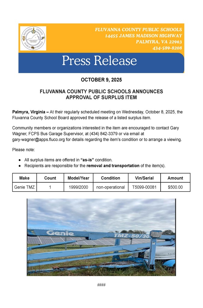 _FCPS Surplus Lift, 2025 - Press Release