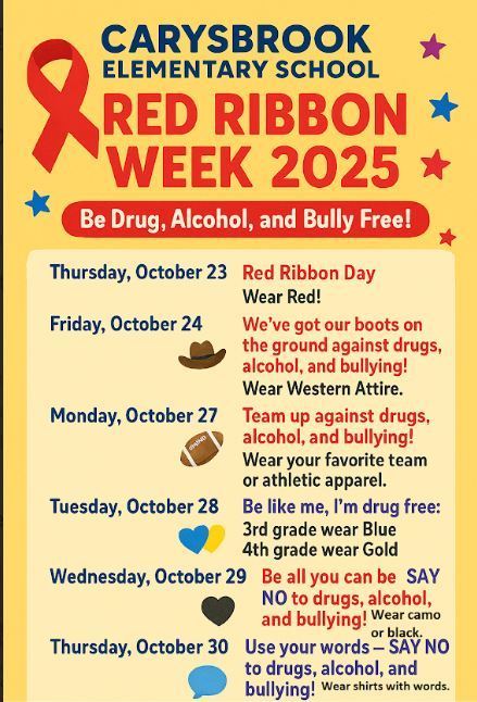 Red Ribbon Week at Carysbrook