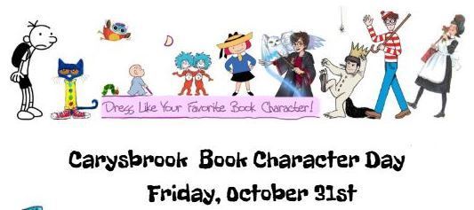 Book Character Day Friday 10/31