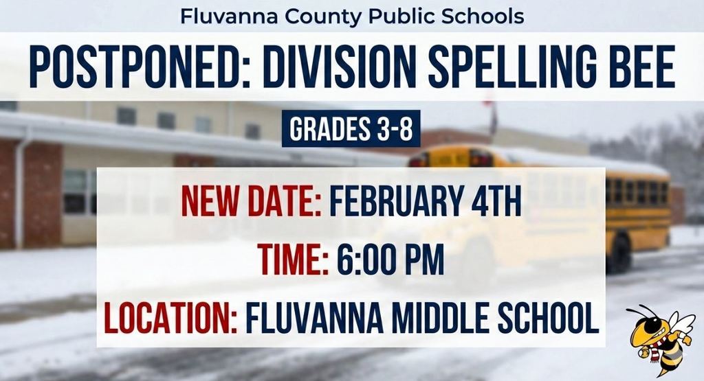 Division Spelling Bee Postponed