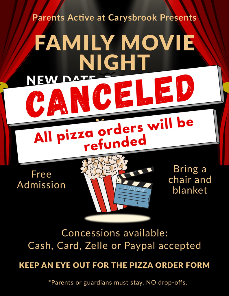 Movie Night CANCELED