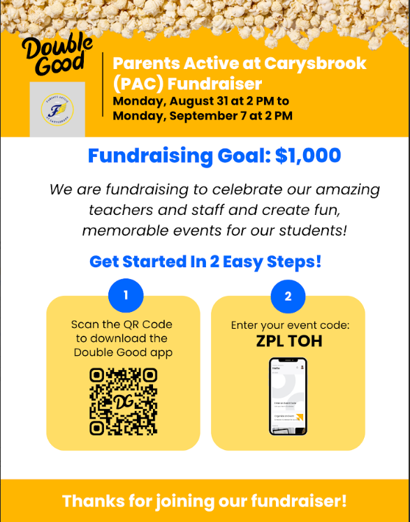 QR code for fundraising