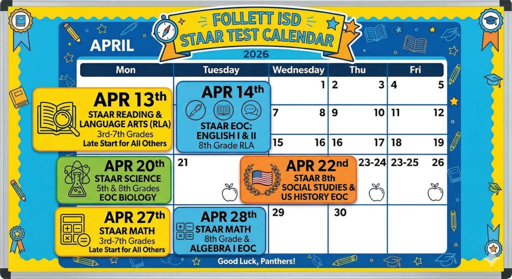 STAAR Test Schedule