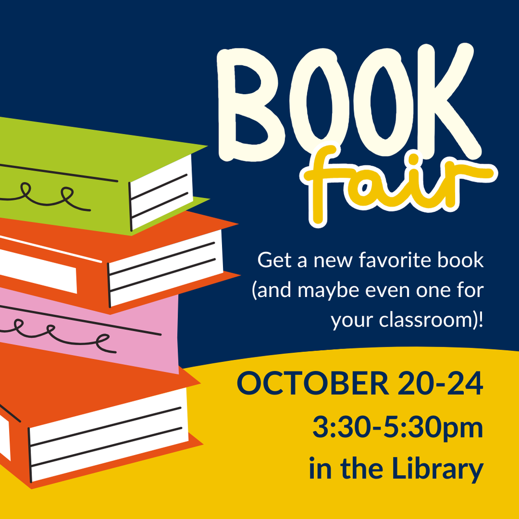 Scholastic Book Fair October 20-24