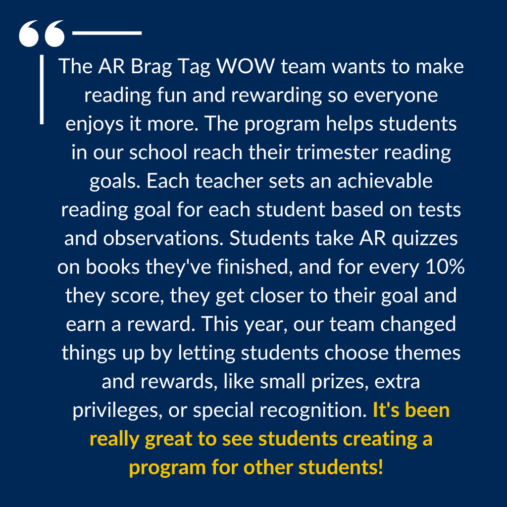 Teacher Feature - Ms. Ward Quote