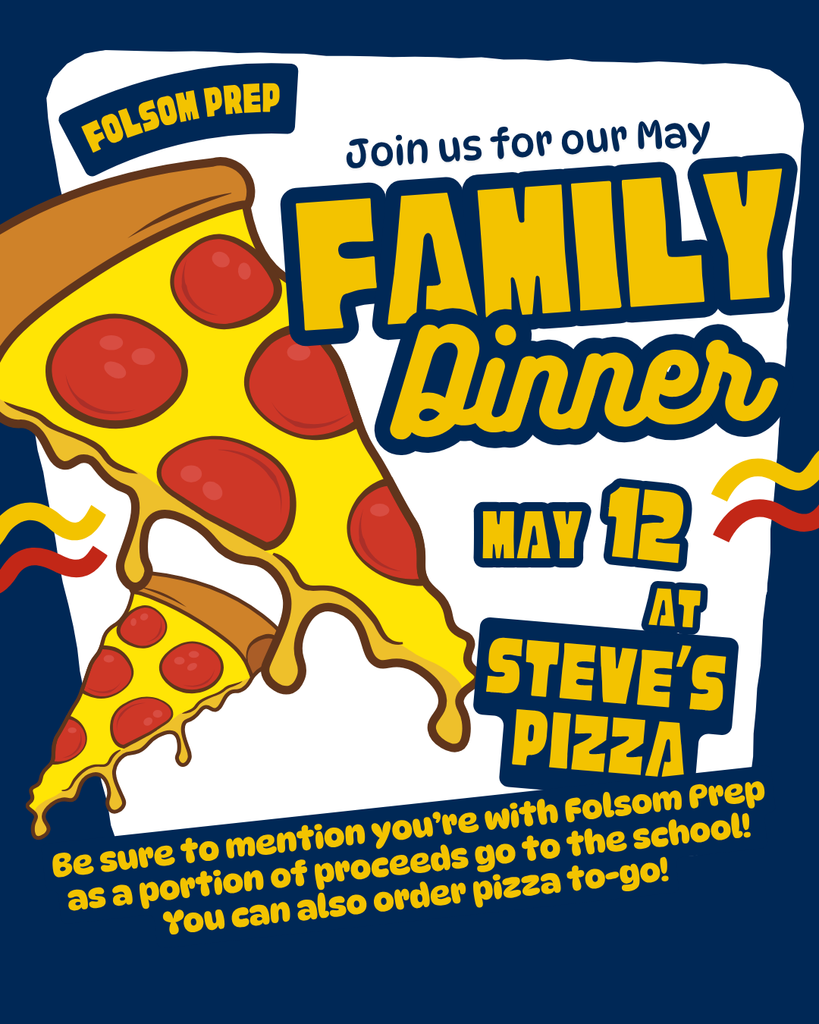 Family Dinner Night - Steve's Pizza on May 12