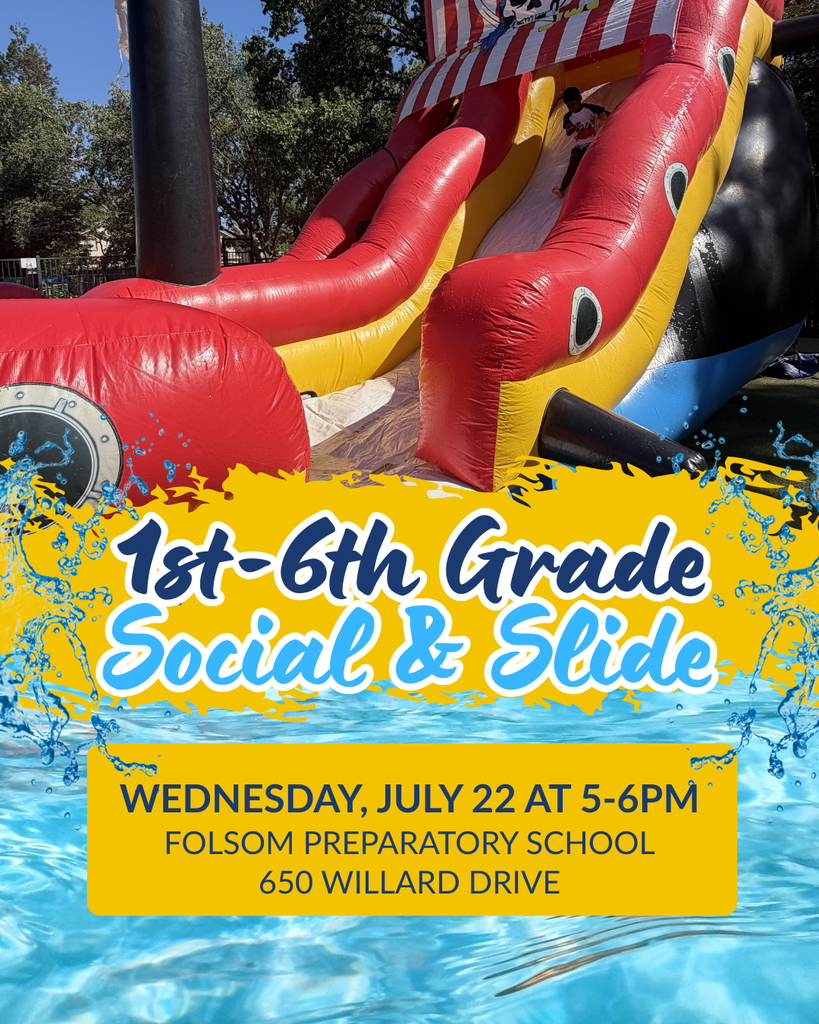 1st-6th Grade Social & Slide - Wednesday, July 22 at 5-6pm