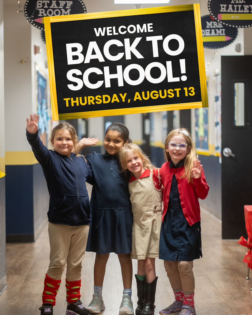 Welcome back to school - Thursday, August 13