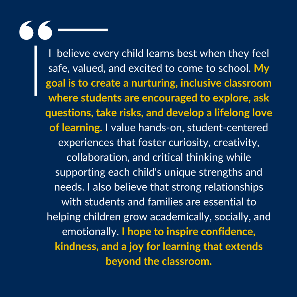 Teacher feature - Kindergarten