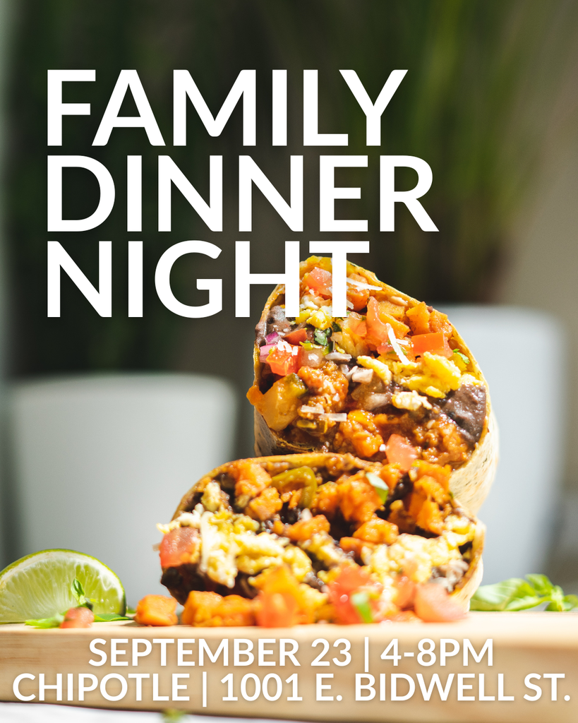 September Family Dinner Night at Chipotle