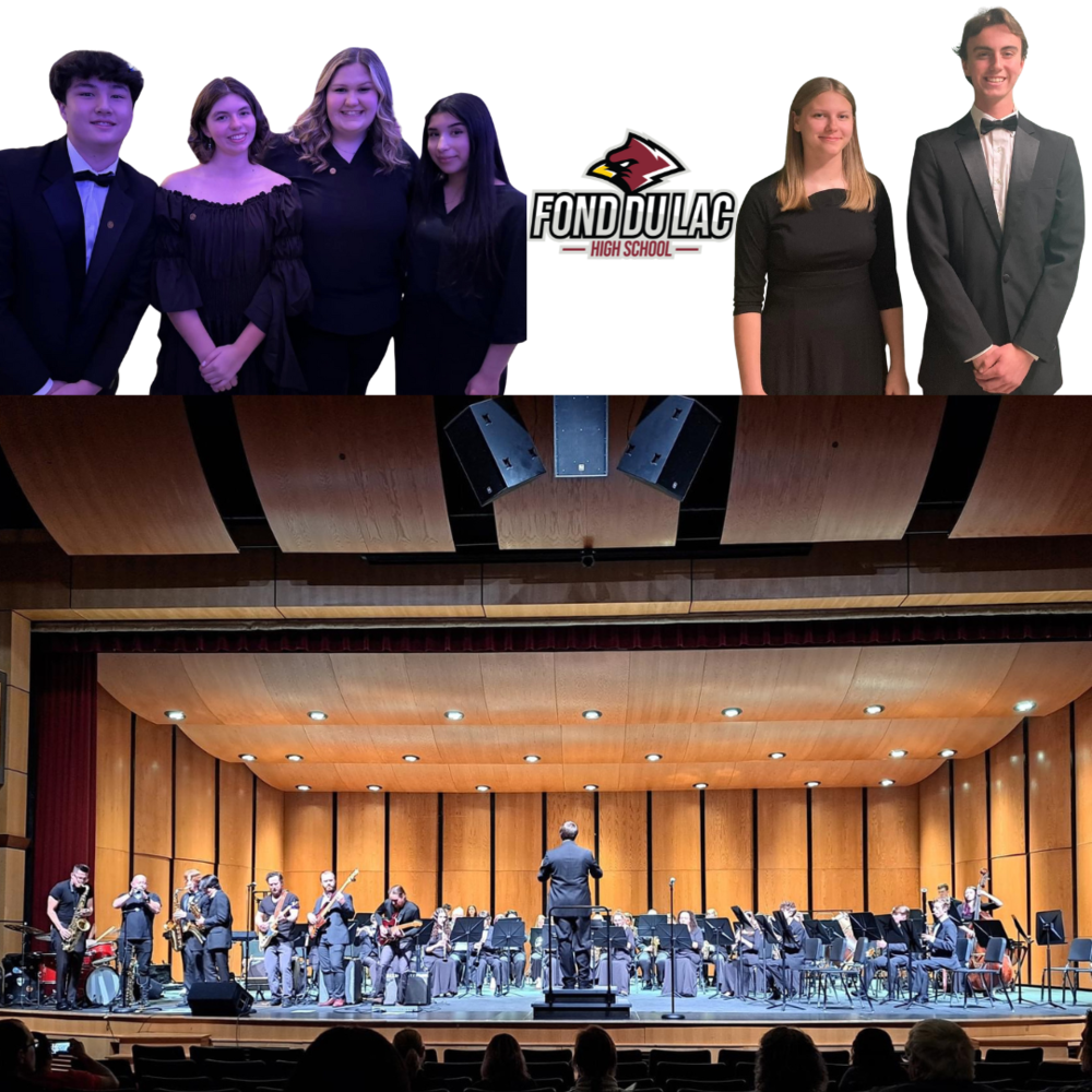 Congratulations to Jaden Gaskell, Allison Moore, Noah Dietrich, Victoria Dietenberger, Morgan Cox and Ashanti Vazquez, who have been selected to perform with the prestigious Wisconsin State Music Association (WSMA) Honors Ensembles.