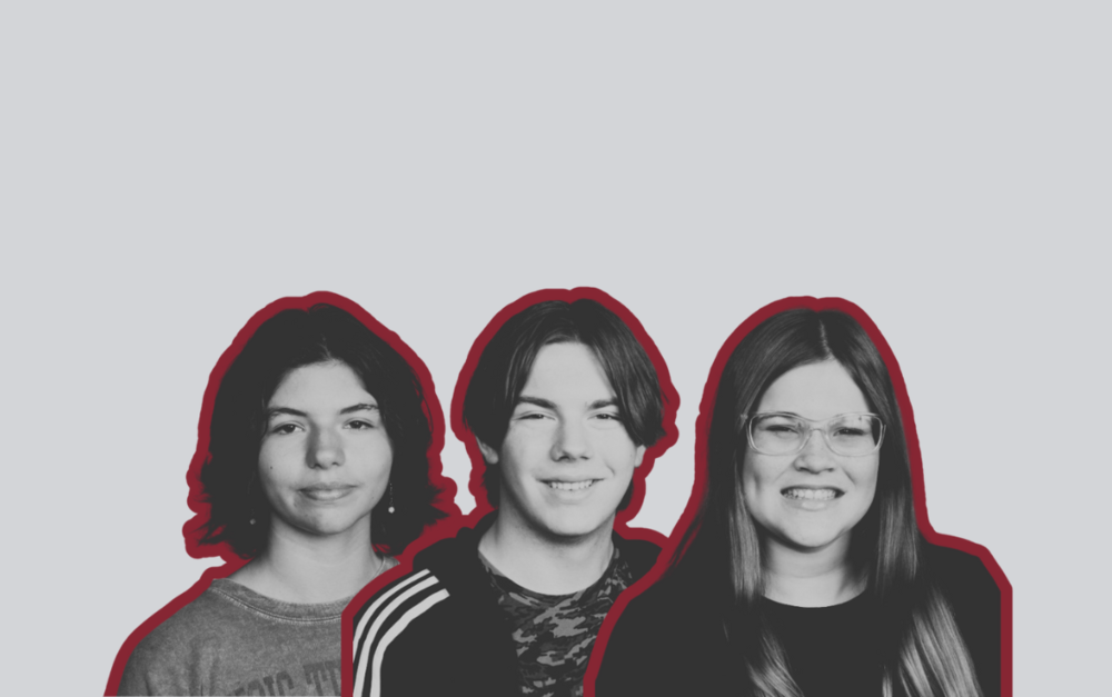 Headshots of Victoria Dietenberger, James Greicar and Macey Scoresby