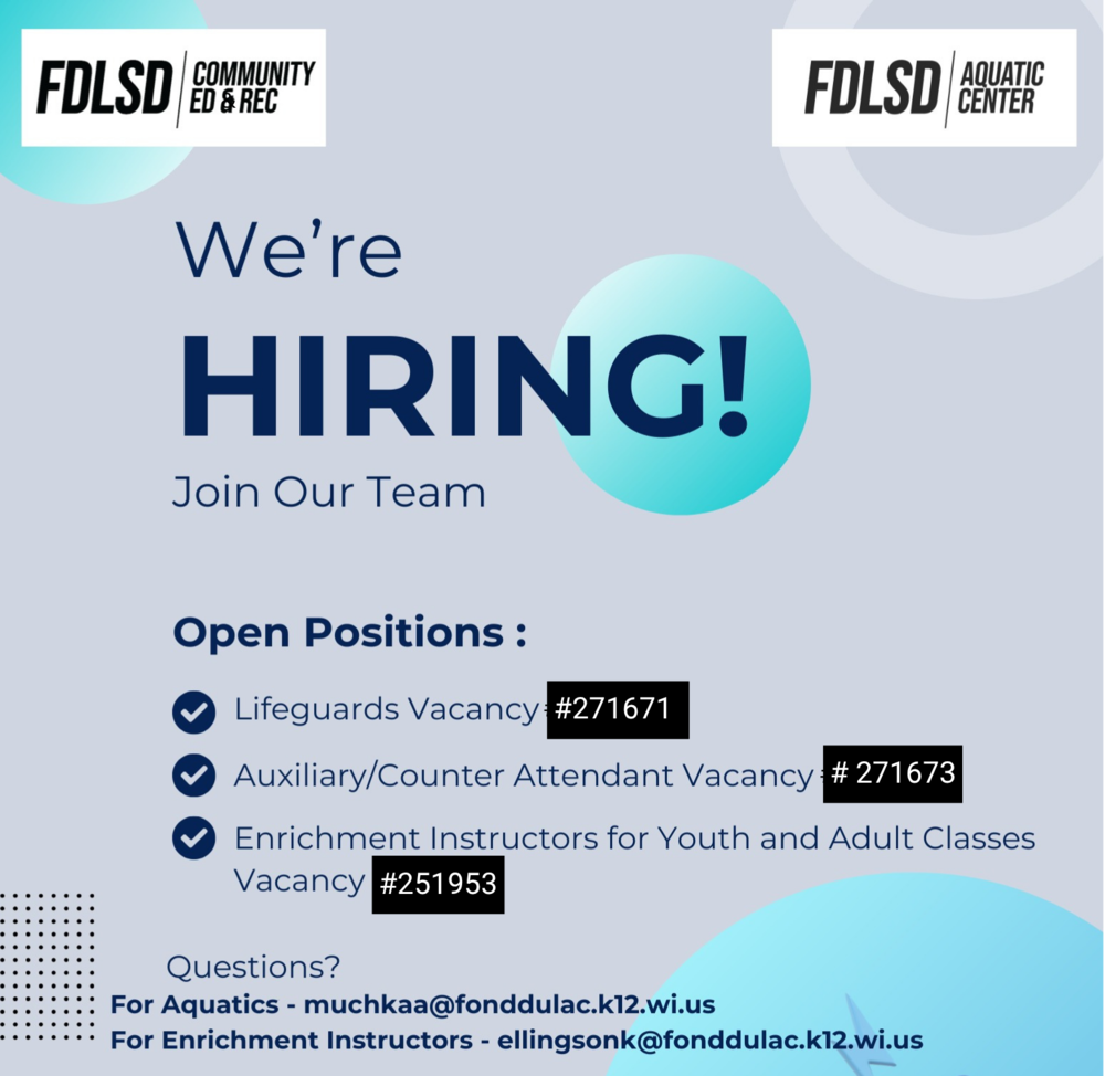 We're Hiring for vacancies available on our website.