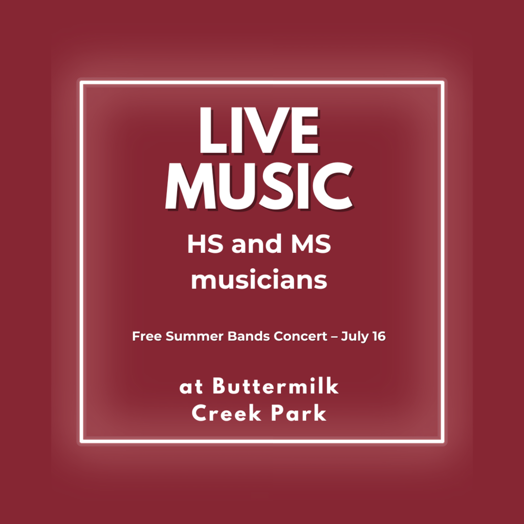 Celebrate summer with music! Join the Fond du Lac High School & Middle School Summer Bands on Wednesday, July 16, 2025, 7p at the Wifler Performance Center, 801 S. Park Ave. Admission is FREE. Bring lawn chairs or blankets for relaxed open-lawn seating. Rain moves concert to the Fond du Lac County Fairgrounds. Come support student achievement and enjoy the students' talent!