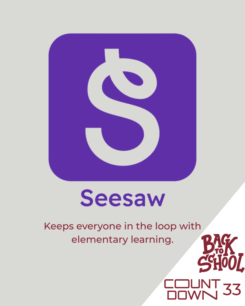Seesaw is our elementary learning communication tool to keep families connected to their child's elementary learning.