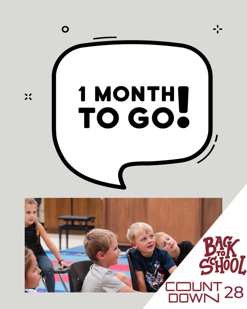 Back to School countdown is at 28