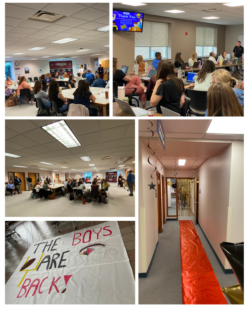 Photos of the school year starting in anticipation of tomorrow's all staff opening for 2025-26