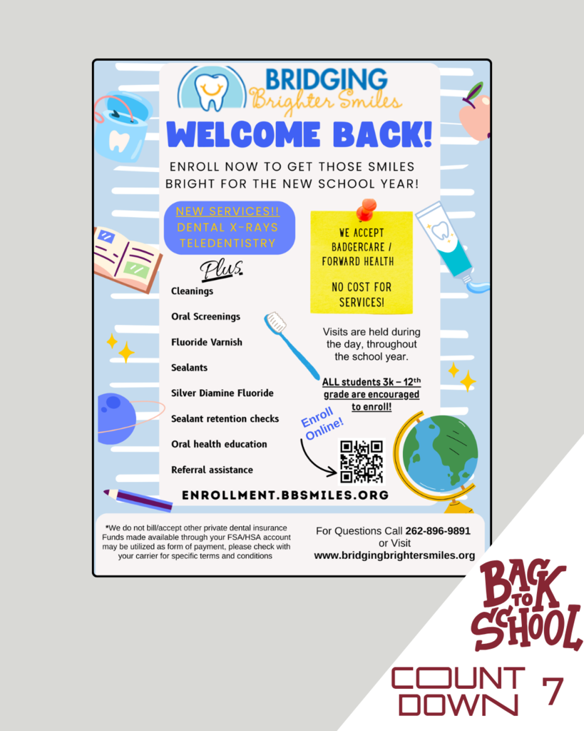 Back to School countdown is at 7