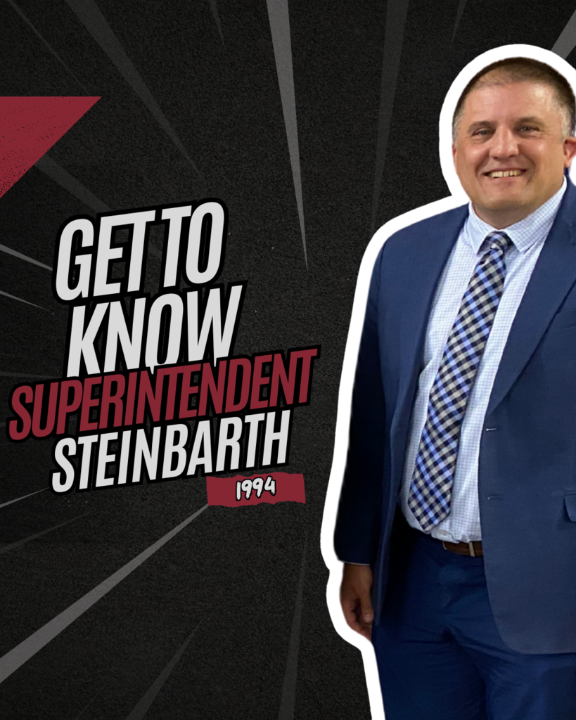 Get to Know Superintendent Steinbarth, Class of 1994.