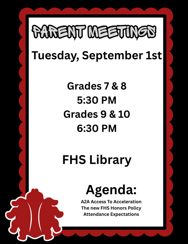 Fall 2026 Parent Meetings