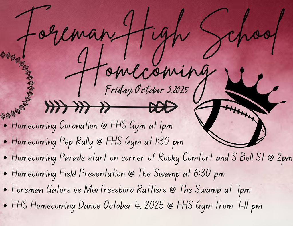 hoco schedule