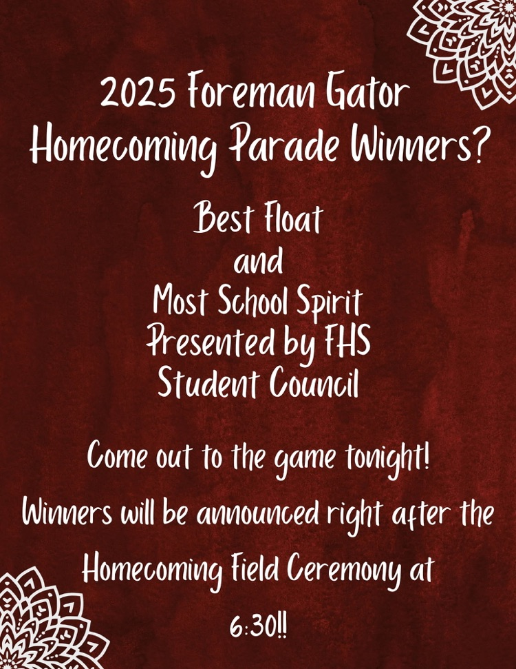 flyer for parade winners