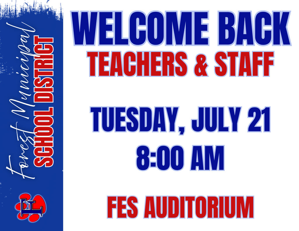 Welcome Back Teachers & Staff
