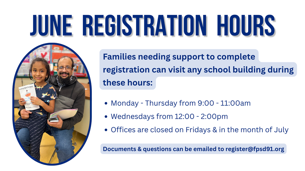 June registration hours