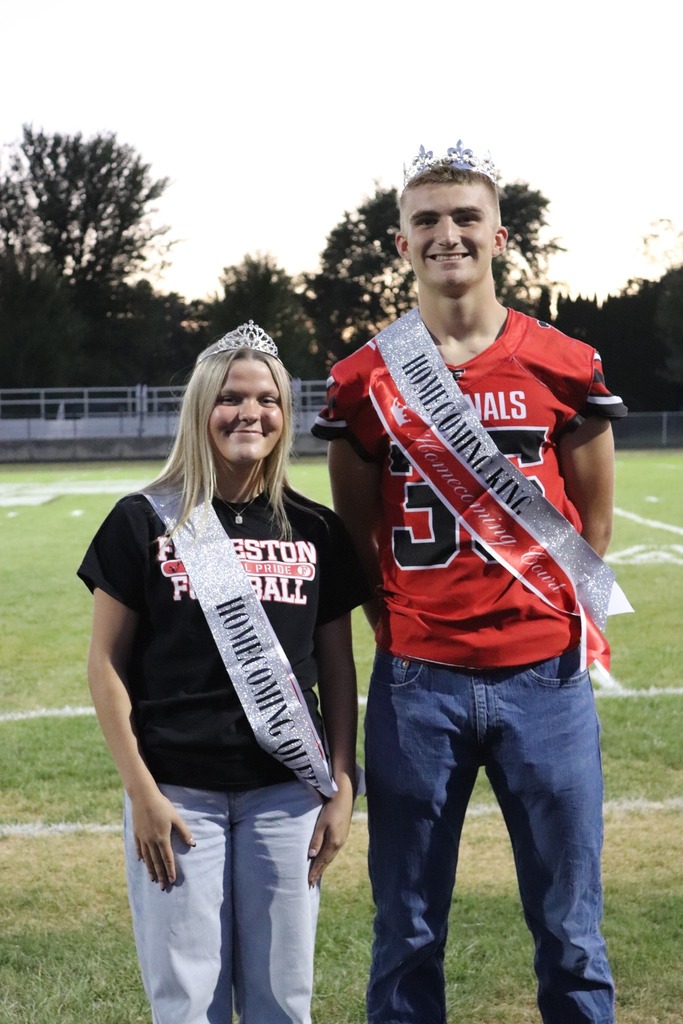 Homecoming  Queen Emma Hundertmark and Homecoming King Hunter DeWall