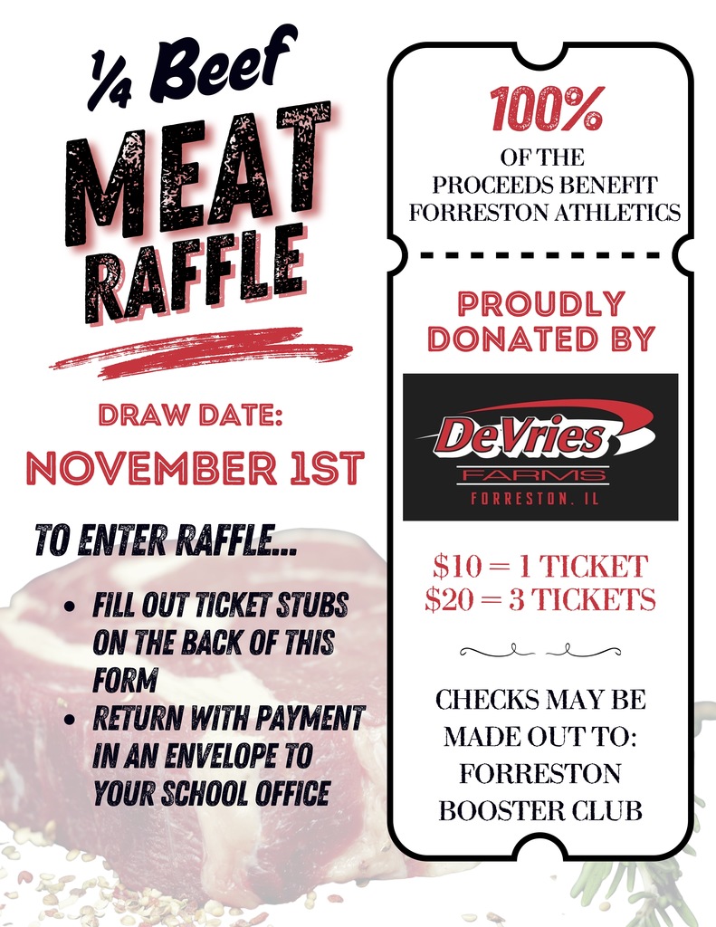 DeVries Beef Raffle Flyer