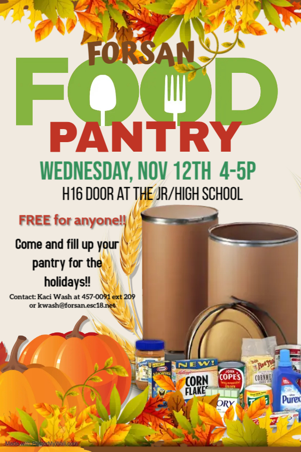 November Food Pantry