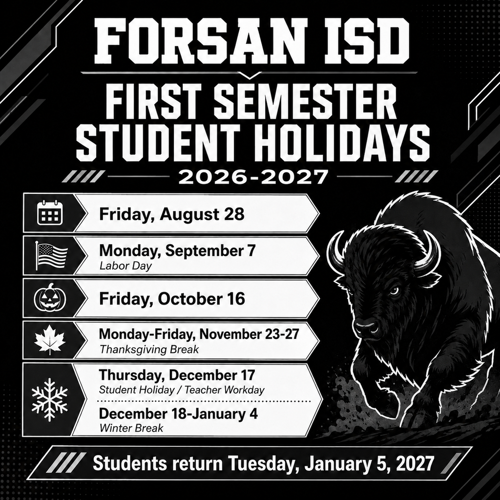 First Semester Student Holidays