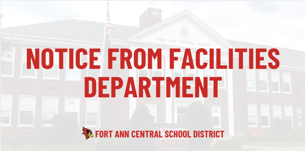 notice from facilities department