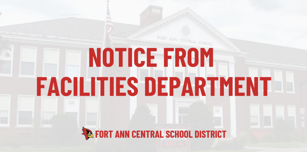 notice from facilities department
