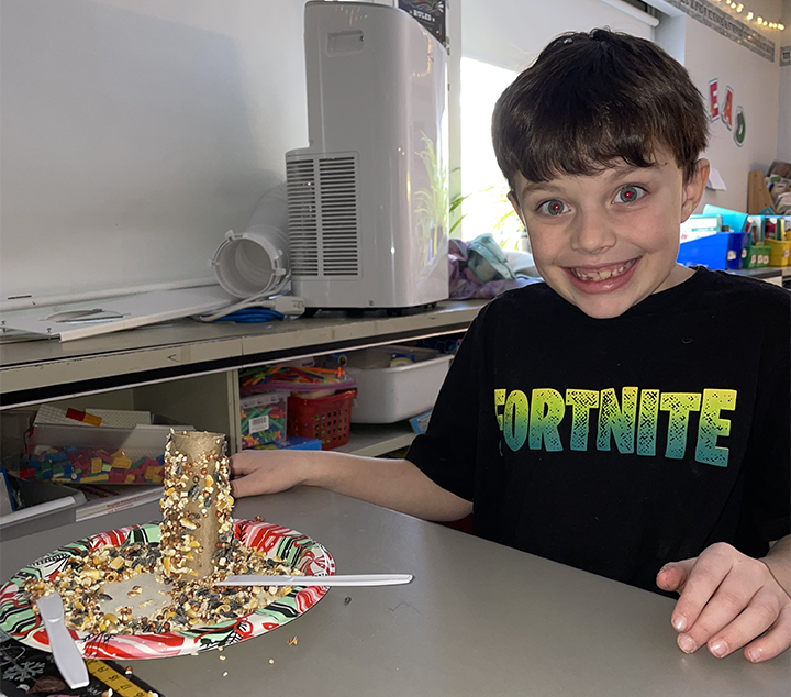 second grade bird feeders 