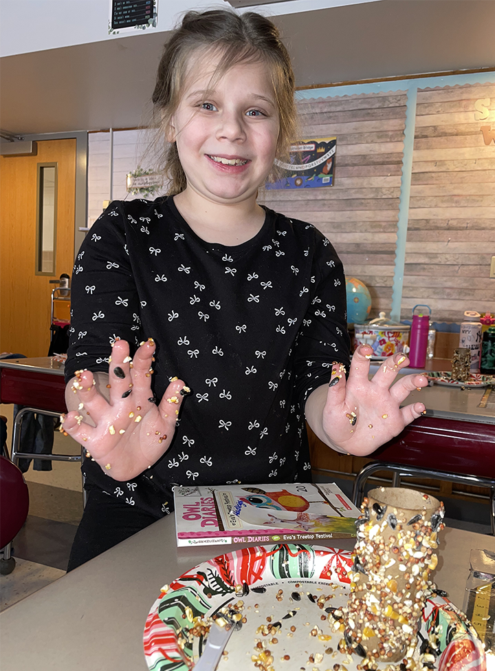 second grade bird feeders 