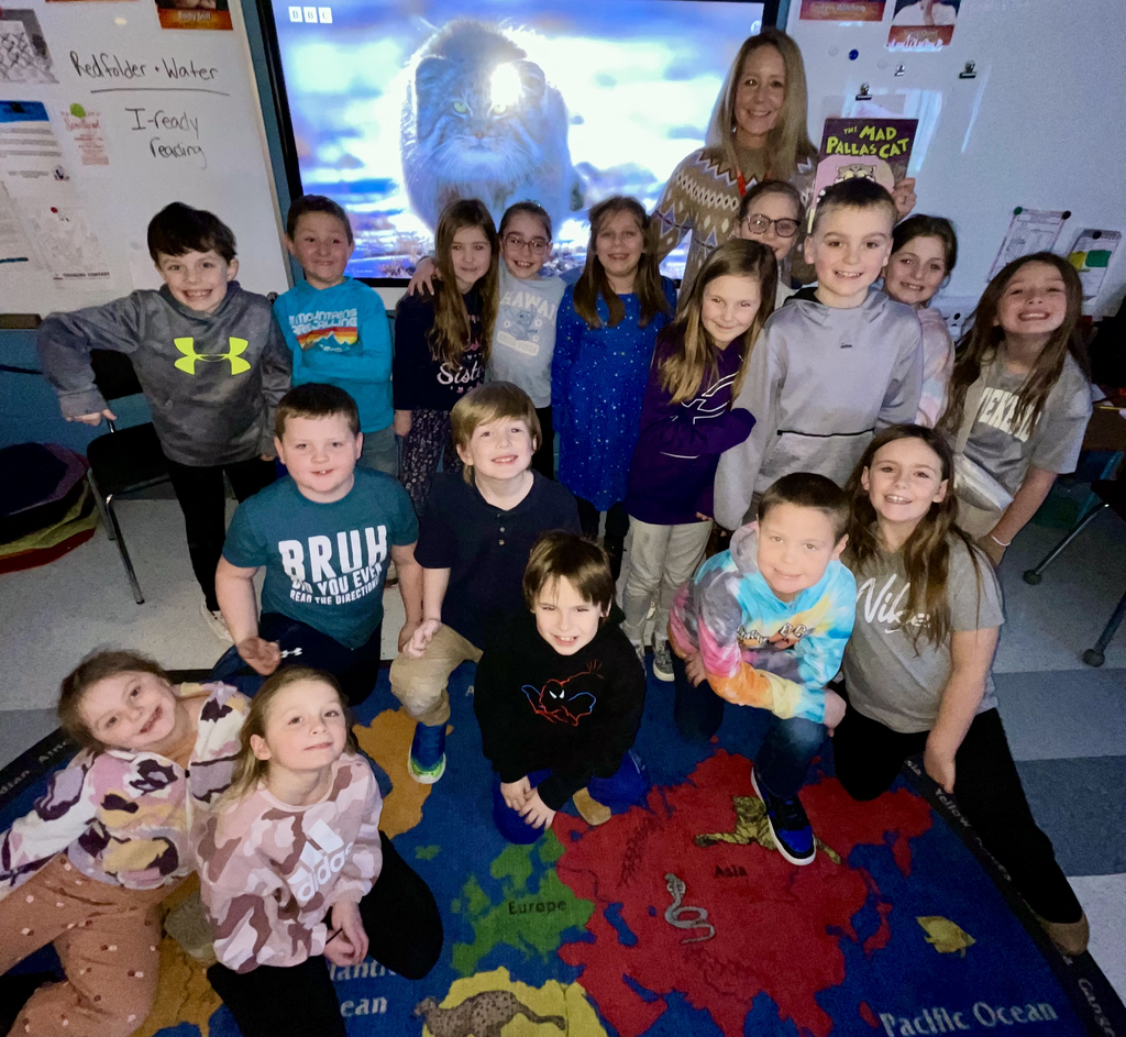 Miss Moulton's class with Mrs. Wood