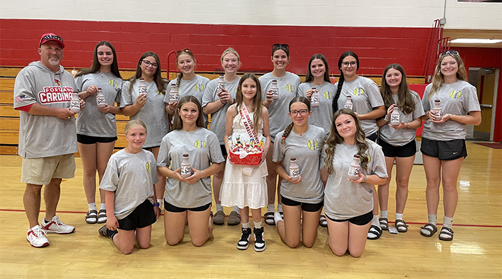 dairy ambassador and softball team